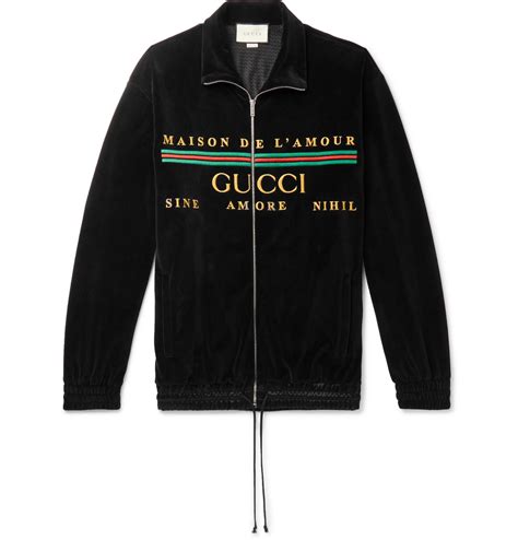 gucci black hoodie logo.png|Gucci logo velvet sweatshirt.